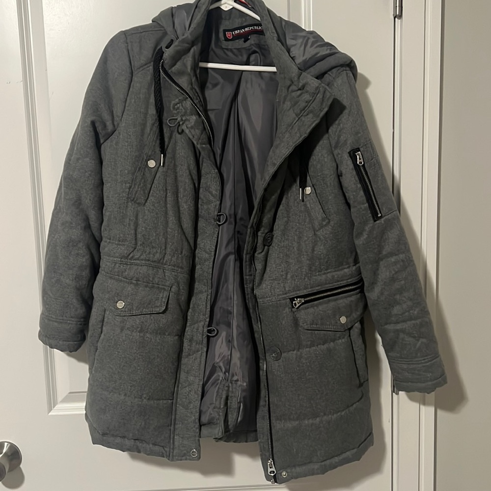 Urban Republic Gray zip up Jacket with Hood